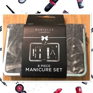 Eight Piece Velvet Manicure Set
